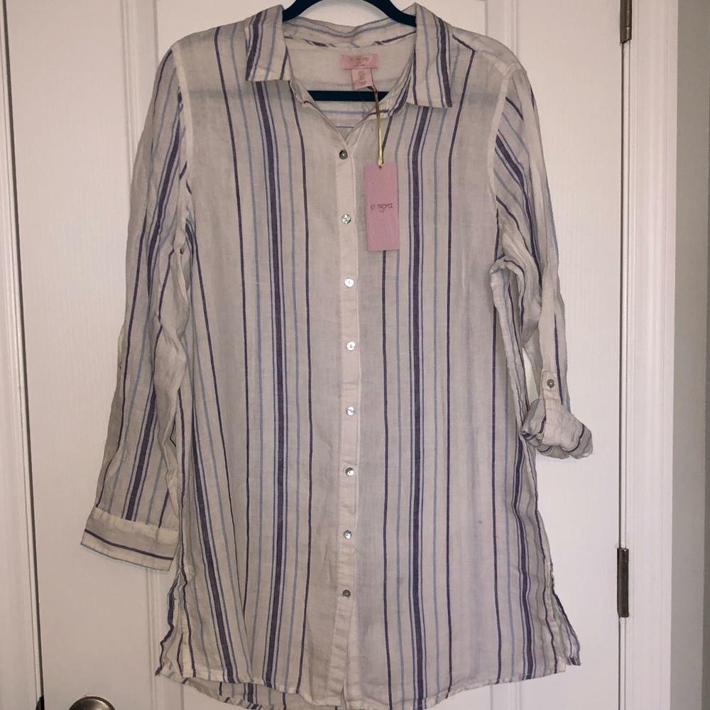 St. Tropez linen tunic